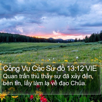 Công Vụ Các Sứ đồ 13:12 VIE Bible Verse Image