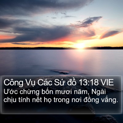 Công Vụ Các Sứ đồ 13:18 VIE Bible Verse Image