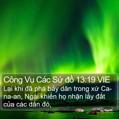 Công Vụ Các Sứ đồ 13:19 VIE Bible Verse Image
