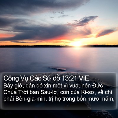Công Vụ Các Sứ đồ 13:21 VIE Bible Verse Image