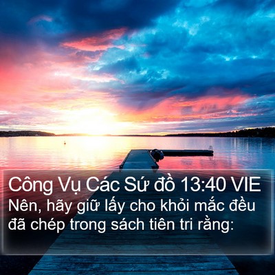 Công Vụ Các Sứ đồ 13:40 VIE Bible Verse Image