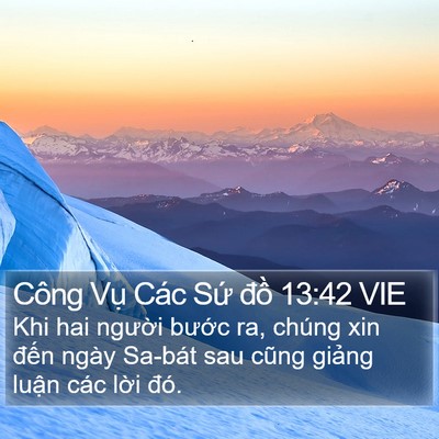 Công Vụ Các Sứ đồ 13:42 VIE Bible Verse Image