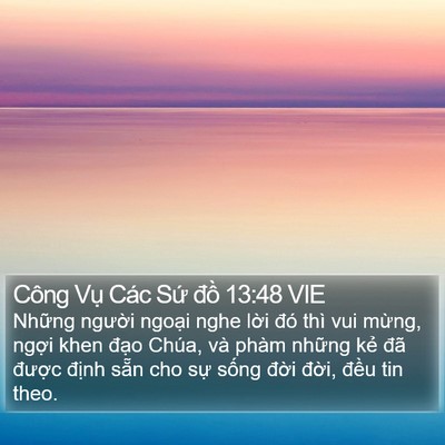 Công Vụ Các Sứ đồ 13:48 VIE Bible Verse Image