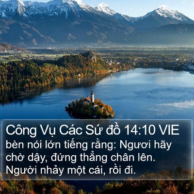 Công Vụ Các Sứ đồ 14:10 VIE Bible Verse Image