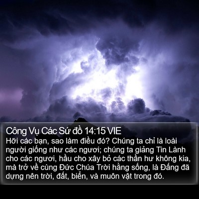 Công Vụ Các Sứ đồ 14:15 VIE Bible Verse Image