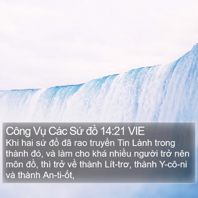 Công Vụ Các Sứ đồ 14:21 VIE Bible Verse Image