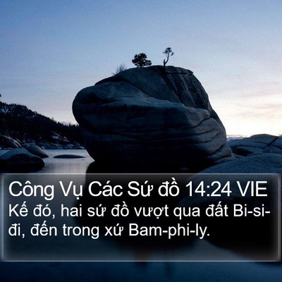 Công Vụ Các Sứ đồ 14:24 VIE Bible Verse Image