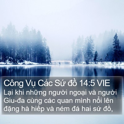 Công Vụ Các Sứ đồ 14:5 VIE Bible Verse Image