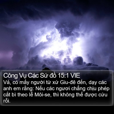 Công Vụ Các Sứ đồ 15:1 VIE Bible Verse Image