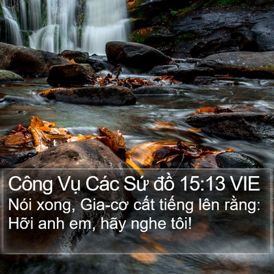 Công Vụ Các Sứ đồ 15:13 VIE Bible Verse Image