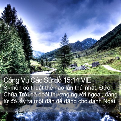 Công Vụ Các Sứ đồ 15:14 VIE Bible Verse Image