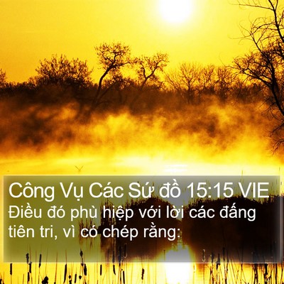 Công Vụ Các Sứ đồ 15:15 VIE Bible Verse Image