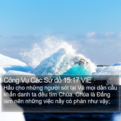 Công Vụ Các Sứ đồ 15:17 VIE Bible Verse Image