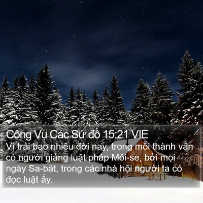Công Vụ Các Sứ đồ 15:21 VIE Bible Verse Image