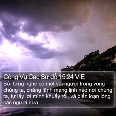 Công Vụ Các Sứ đồ 15:24 VIE Bible Verse Image