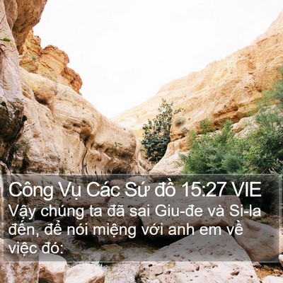 Công Vụ Các Sứ đồ 15:27 VIE Bible Verse Image