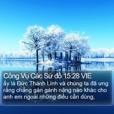 Công Vụ Các Sứ đồ 15:28 VIE Bible Verse Image