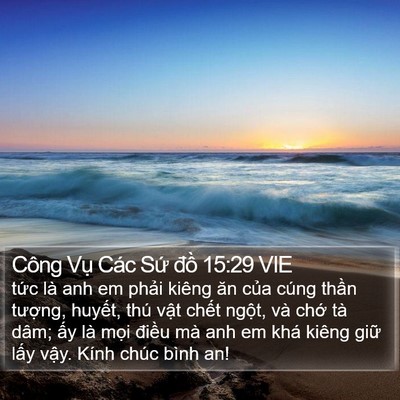 Công Vụ Các Sứ đồ 15:29 VIE Bible Verse Image