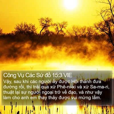 Công Vụ Các Sứ đồ 15:3 VIE Bible Verse Image