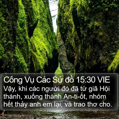 Công Vụ Các Sứ đồ 15:30 VIE Bible Verse Image
