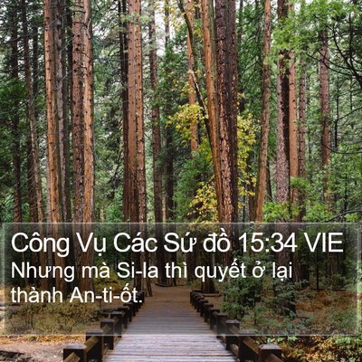 Công Vụ Các Sứ đồ 15:34 VIE Bible Verse Image