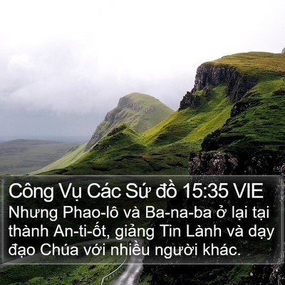 Công Vụ Các Sứ đồ 15:35 VIE Bible Verse Image