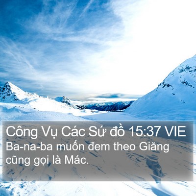 Công Vụ Các Sứ đồ 15:37 VIE Bible Verse Image