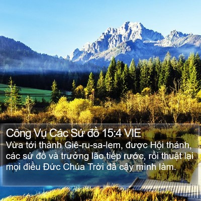 Công Vụ Các Sứ đồ 15:4 VIE Bible Verse Image