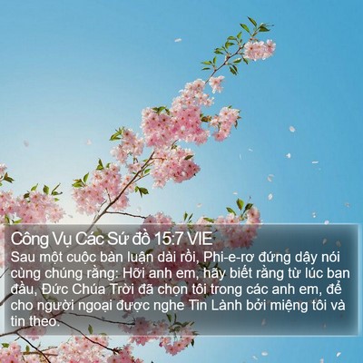 Công Vụ Các Sứ đồ 15:7 VIE Bible Verse Image