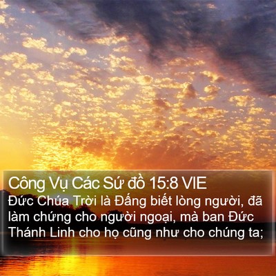 Công Vụ Các Sứ đồ 15:8 VIE Bible Verse Image