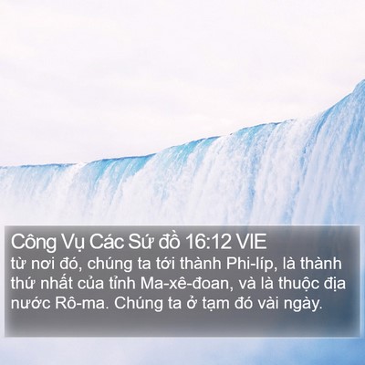 Công Vụ Các Sứ đồ 16:12 VIE Bible Verse Image