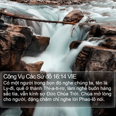 Công Vụ Các Sứ đồ 16:14 VIE Bible Verse Image