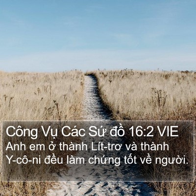 Công Vụ Các Sứ đồ 16:2 VIE Bible Verse Image
