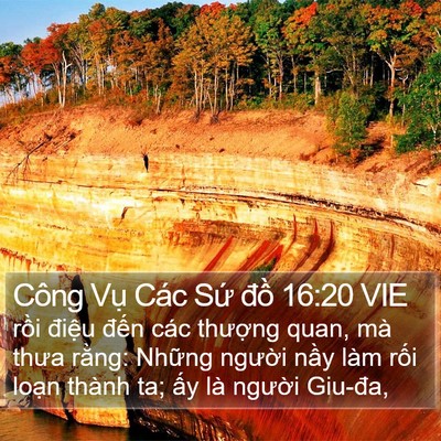 Công Vụ Các Sứ đồ 16:20 VIE Bible Verse Image