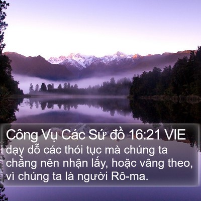 Công Vụ Các Sứ đồ 16:21 VIE Bible Verse Image