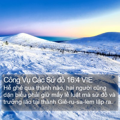 Công Vụ Các Sứ đồ 16:4 VIE Bible Verse Image