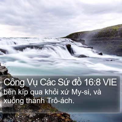 Công Vụ Các Sứ đồ 16:8 VIE Bible Verse Image