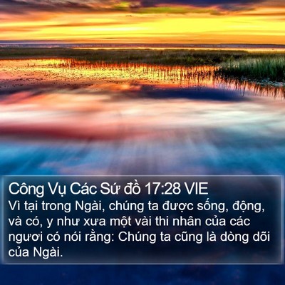 Công Vụ Các Sứ đồ 17:28 VIE Bible Verse Image