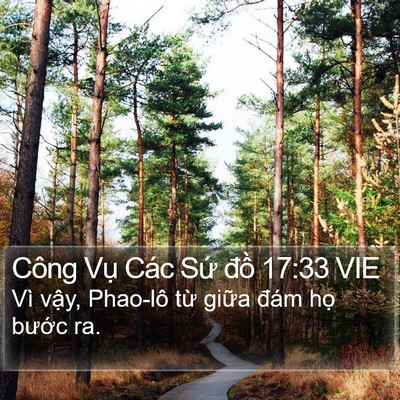 Công Vụ Các Sứ đồ 17:33 VIE Bible Verse Image