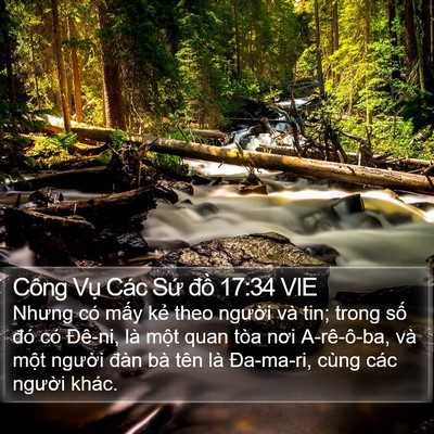 Công Vụ Các Sứ đồ 17:34 VIE Bible Verse Image