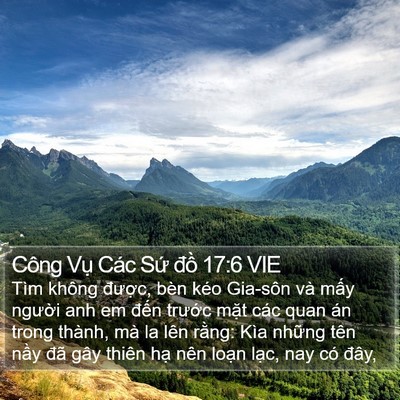 Công Vụ Các Sứ đồ 17:6 VIE Bible Verse Image