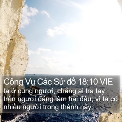 Công Vụ Các Sứ đồ 18:10 VIE Bible Verse Image