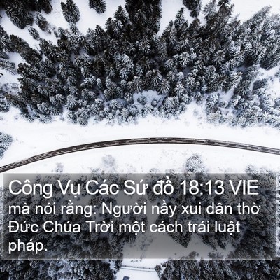 Công Vụ Các Sứ đồ 18:13 VIE Bible Verse Image