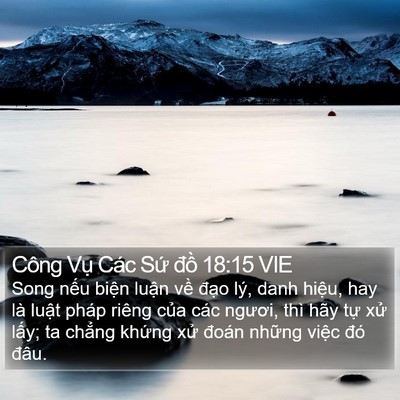 Công Vụ Các Sứ đồ 18:15 VIE Bible Verse Image