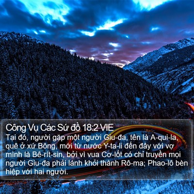 Công Vụ Các Sứ đồ 18:2 VIE Bible Verse Image