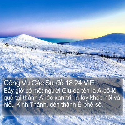 Công Vụ Các Sứ đồ 18:24 VIE Bible Verse Image