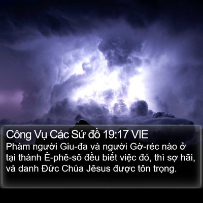 Công Vụ Các Sứ đồ 19:17 VIE Bible Verse Image