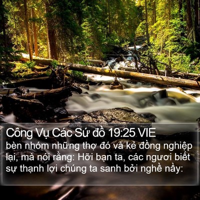 Công Vụ Các Sứ đồ 19:25 VIE Bible Verse Image