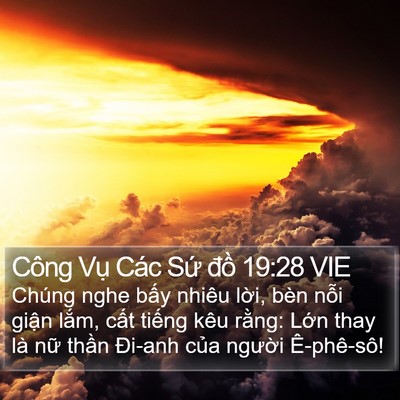 Công Vụ Các Sứ đồ 19:28 VIE Bible Verse Image