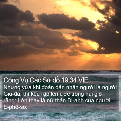 Công Vụ Các Sứ đồ 19:34 VIE Bible Verse Image